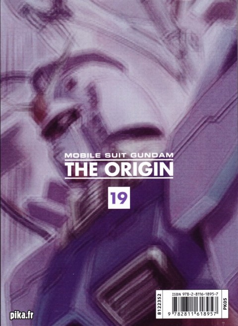 Verso de l'album Mobile Suit Gundam - The Origin 19 Solomon - 1re partie