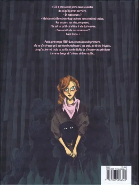 Verso de l'album Bouche d'Ombre Tome 1 Lou 1985