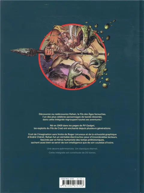 Verso de l'album Rahan Fils des âges farouches Tome 5