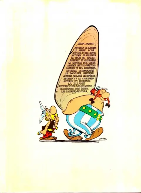 Verso de l'album Astérix Tome 18 Les lauriers de César