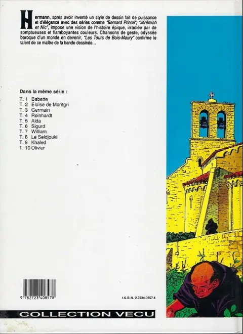 Verso de l'album Les Tours de Bois-Maury Tome 4 Reinhardt