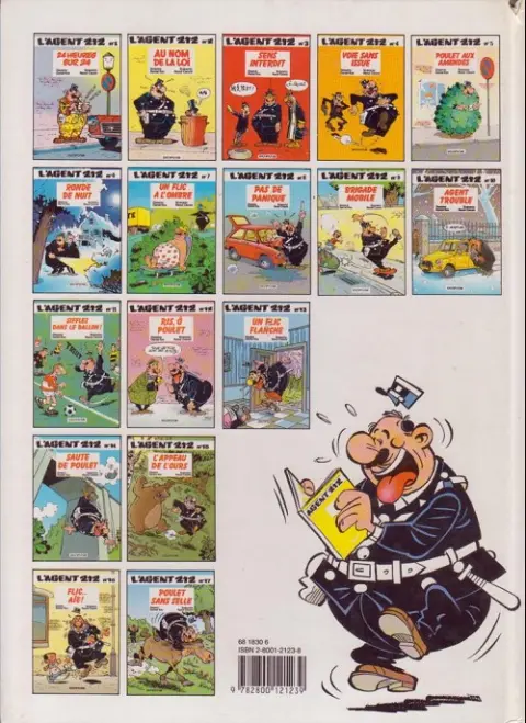 Verso de l'album L'Agent 212 Tome 16 Flic... aïe!
