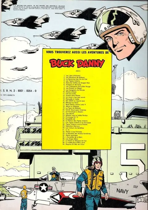 Verso de l'album Buck Danny Tome 17 Buck Danny contre Lady X