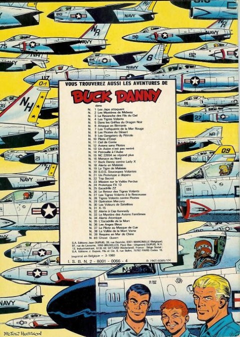 Verso de l'album Buck Danny Tome 29 Opération Mercury