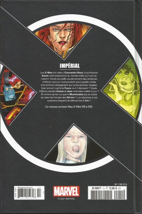 Verso de l'album X-Men - La Collection Mutante Tome 14 Impérial