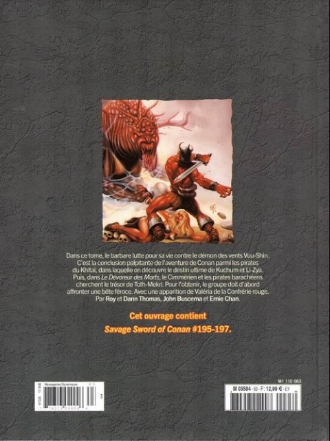 Verso de l'album The Savage Sword of Conan - La Collection Tome 63 Le dévoreur des morts