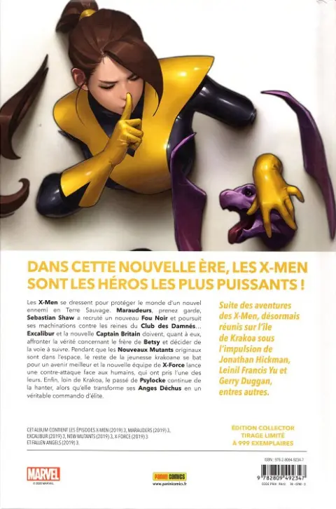 Verso de l'album Dawn of X Volume 03