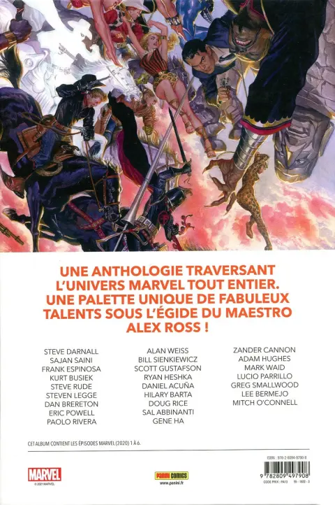 Verso de l'album Marvel : Merveille