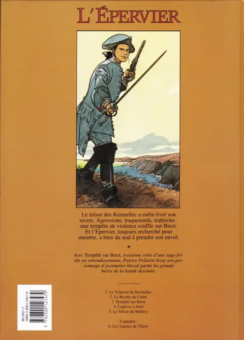 Verso de l'album L'Épervier Tome 3 Tempête sur Brest