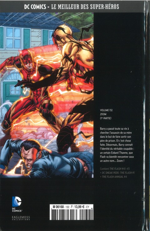 Verso de l'album DC Comics - Le Meilleur des Super-Héros Volume 132 Flash - Zoom - 1re partie