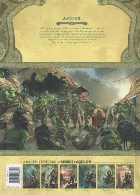 Verso de l'album Orcs & Gobelins Tome 17 Azh'rr