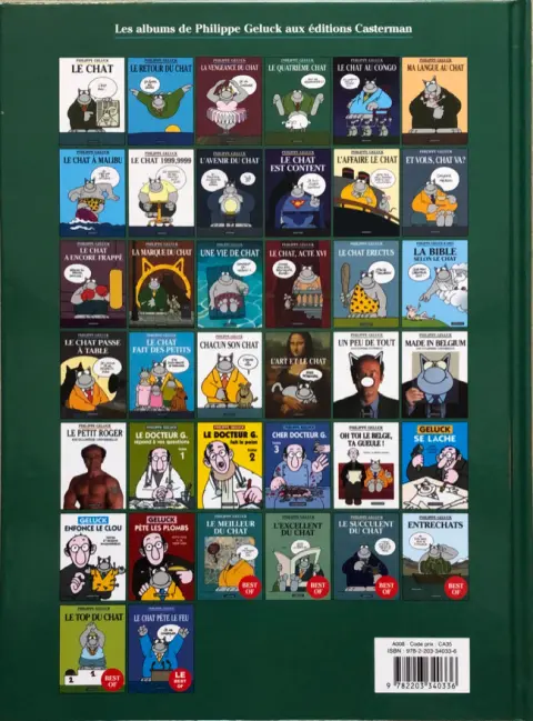 Verso de l'album Le Chat Tome 4 Le quatrième chat
