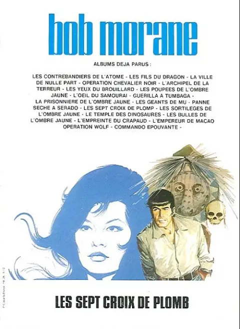 Verso de l'album Bob Morane Tome 22 Les sept croix de plomb