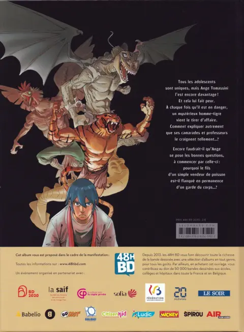 Verso de l'album Klaw Tome 1 Éveil