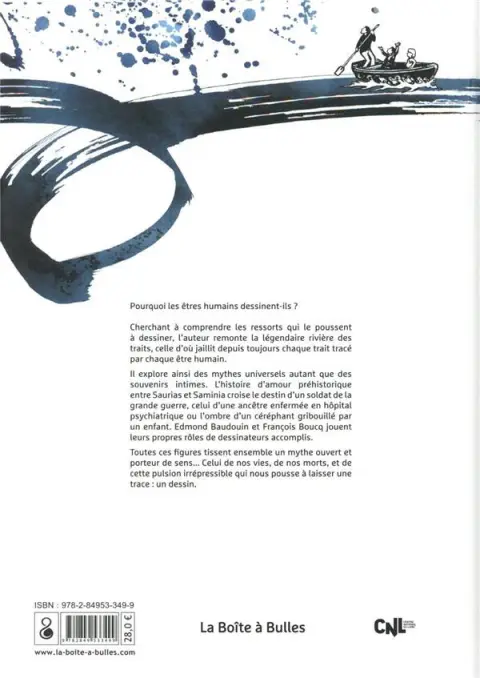 Verso de l'album Rivière d'Encre