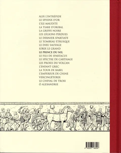 Verso de l'album Alix Tome 11 Le prince du Nil