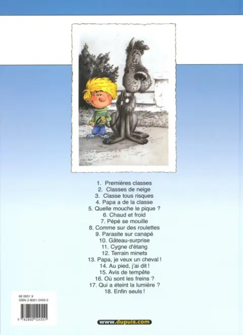 Verso de l'album Cédric Tome 11 Cygne d'étang
