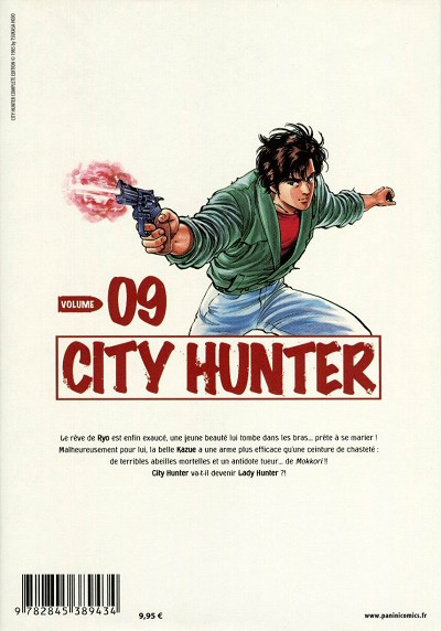 Verso de l'album City Hunter Volume 09