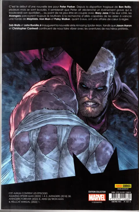 Verso de l'album Marvel Comics Tome 14