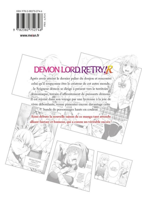 Verso de l'album Demon Lord, retry ! R 1