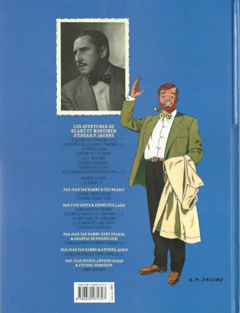 Verso de l'album Blake et Mortimer Tome 8 S.O.S. météores