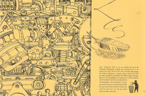 Verso de l'album Volaille contrariée