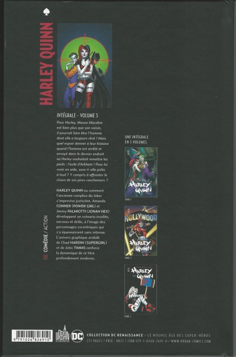 Verso de l'album Harley Quinn Volume 3 Intégrale