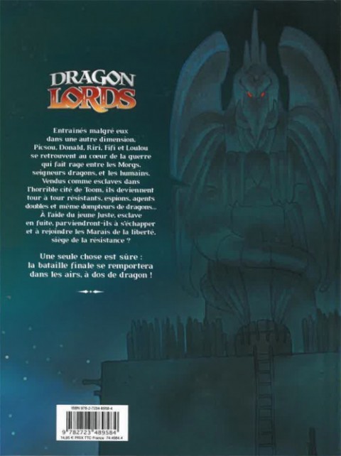 Verso de l'album Dragon Lords