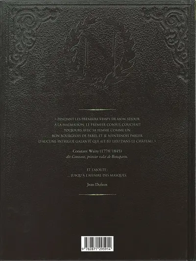 Verso de l'album Double masque Tome 1 La Torpille