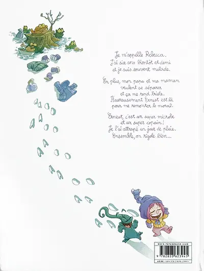 Verso de l'album Ernest & Rebecca Tome 1 Mon copain est un microbe