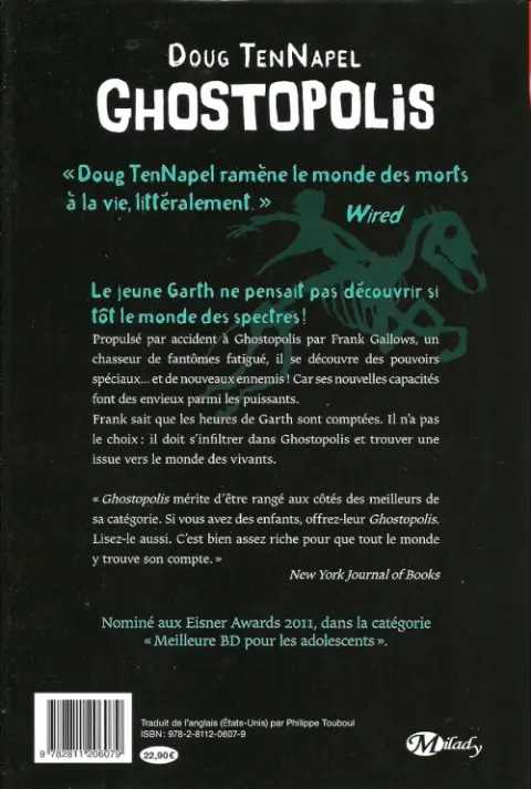 Verso de l'album Ghostopolis
