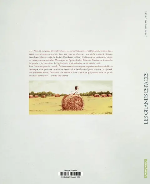 Verso de l'album Les Grands espaces