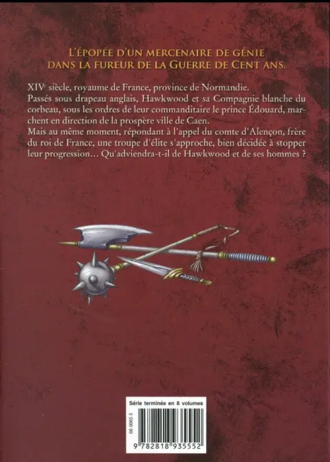 Verso de l'album Hawkwood : Mercenaire de la Guerre de Cent Ans 2