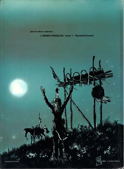 Verso de l'album L'Indien Français Tome 2 La lune enterrée
