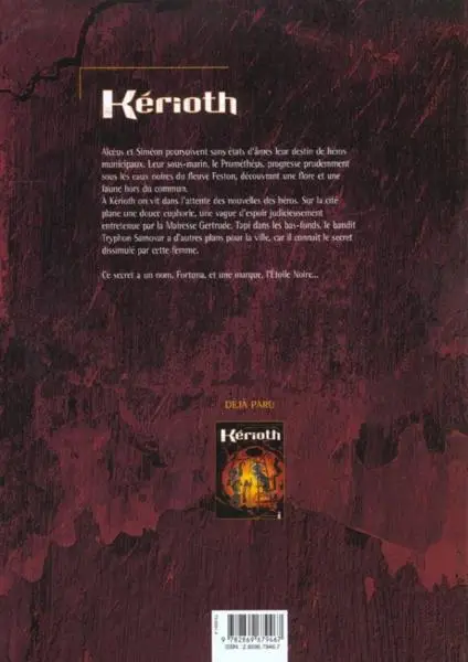 Verso de l'album Kérioth Tome 2 Etoile noire