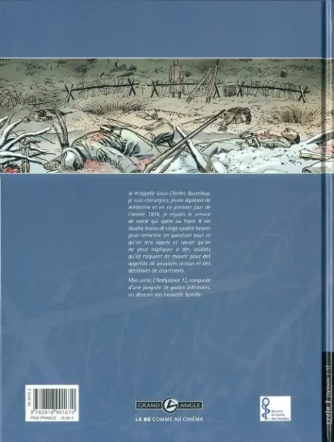 Verso de l'album L'Ambulance 13 Tome 1 Croix de sang