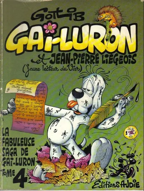 Couverture de l'album Gai-Luron Tome 4 Gai-Luron et Jean-Pierre Liégeois (Jeune lecteur du Var)