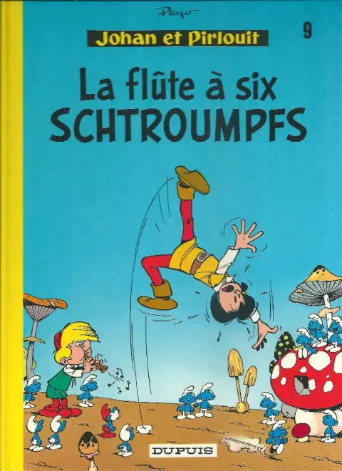 Couverture de l'album Johan et Pirlouit Tome 9 La flûte à six schtroumpfs