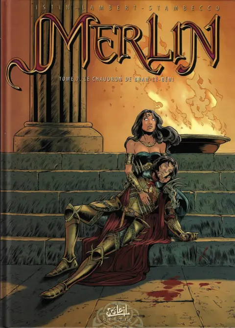 Couverture de l'album Merlin Tome 7 Le chaudron de Bran-le-Béni
