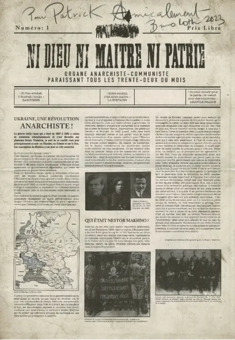 Viva l'anarchie ! Ni dieu Ni maitre Ni patrie