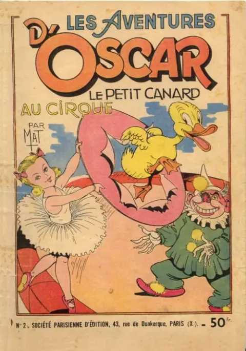 Oscar le petit canard Tome 2 Oscar le petit canard au cirque