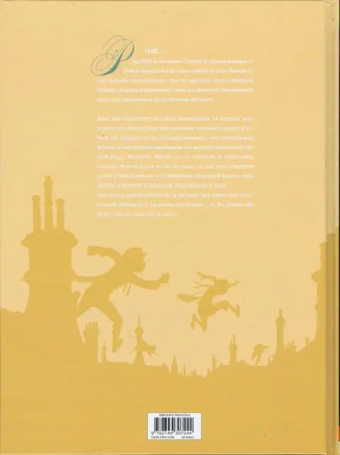 Verso de l'album Les Quatre de Baker Street Tome 5 La succession Moriarty