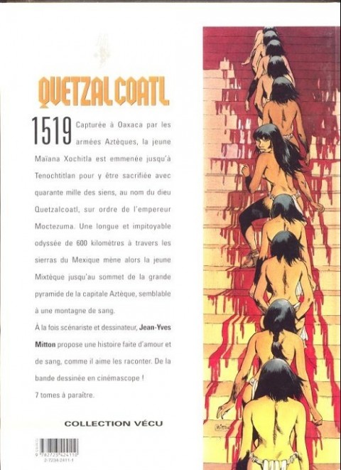 Verso de l'album Quetzalcoatl Tome 2 La montagne de sang