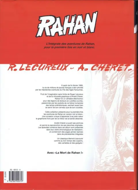 Verso de l'album Rahan Intégrale noir et blanc Tome 6