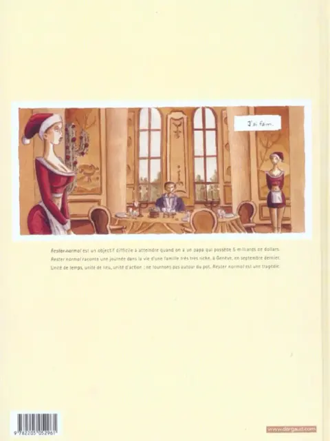 Verso de l'album Rester normal Tome 1