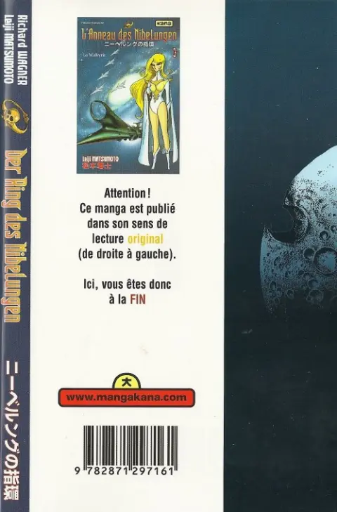 Verso de l'album L'Anneau des Nibelungen 3 La Walkyrie
