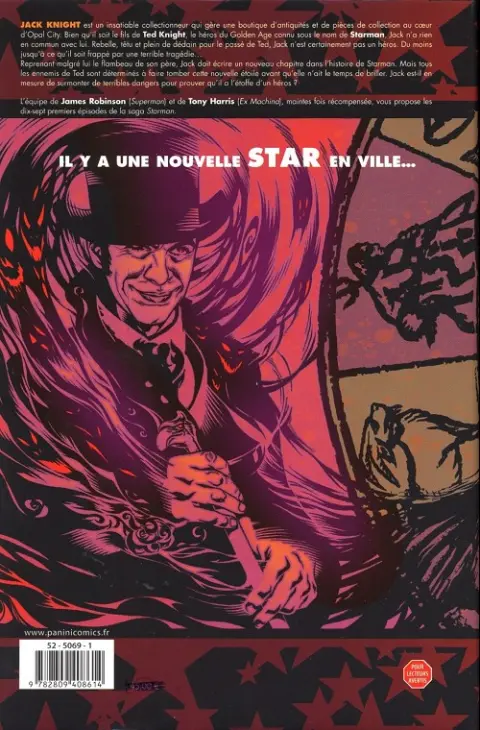 Verso de l'album Starman Tome 1
