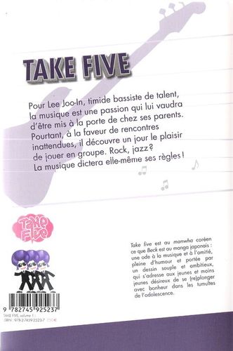 Verso de l'album Take five 1