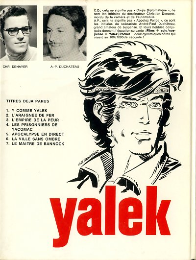 Verso de l'album Yalek Tome 7 Le maître de Bannock