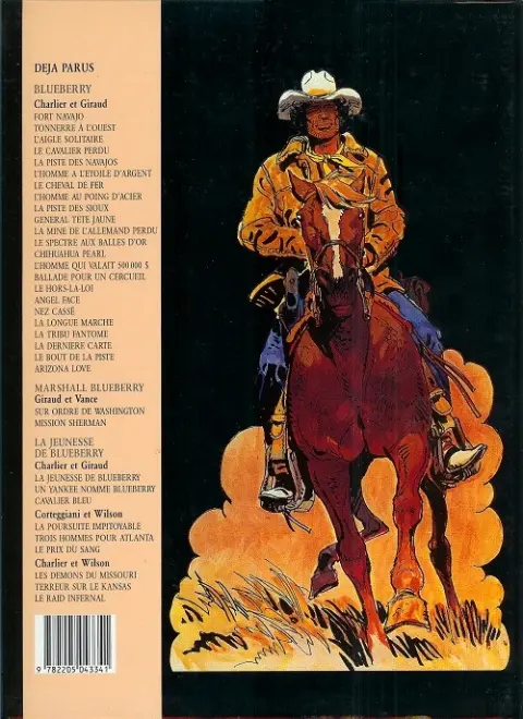 Verso de l'album Blueberry Tome 6 L'homme à l'étoile d'argent